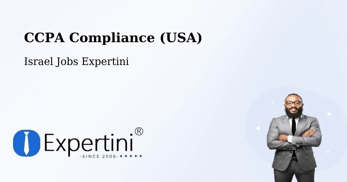 CCPA Compliance (USA) - Israel Jobs Expertini