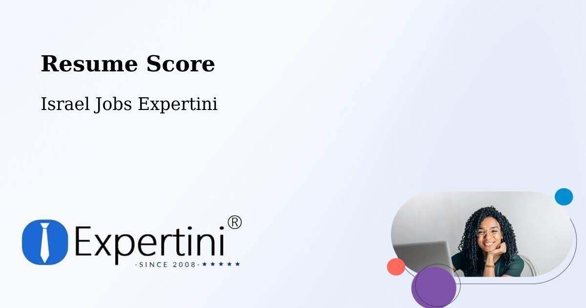 Resume Score - Israel Jobs Expertini